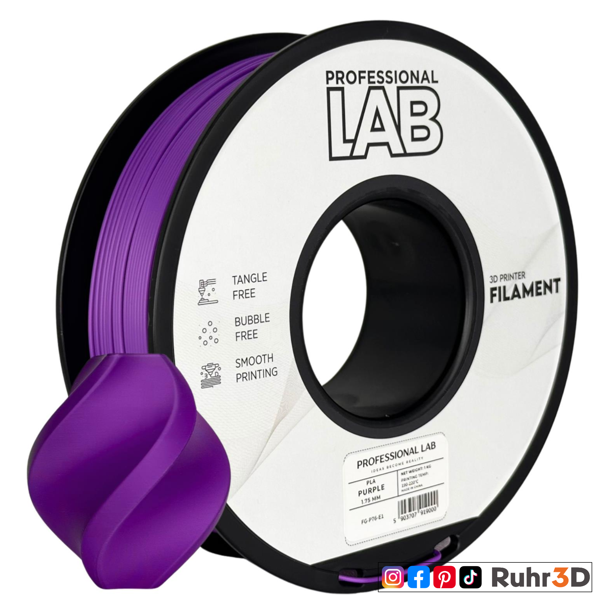 PLA - Purple - 1,75mm / 1,0kg