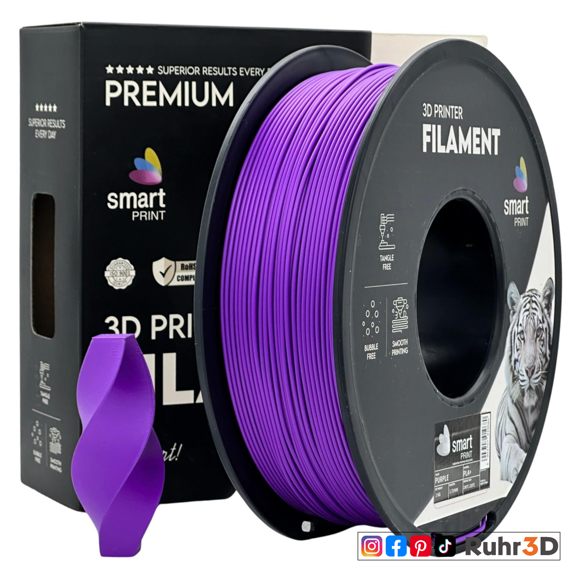 PLA+ - Purple - 1,75mm / 1,0kg