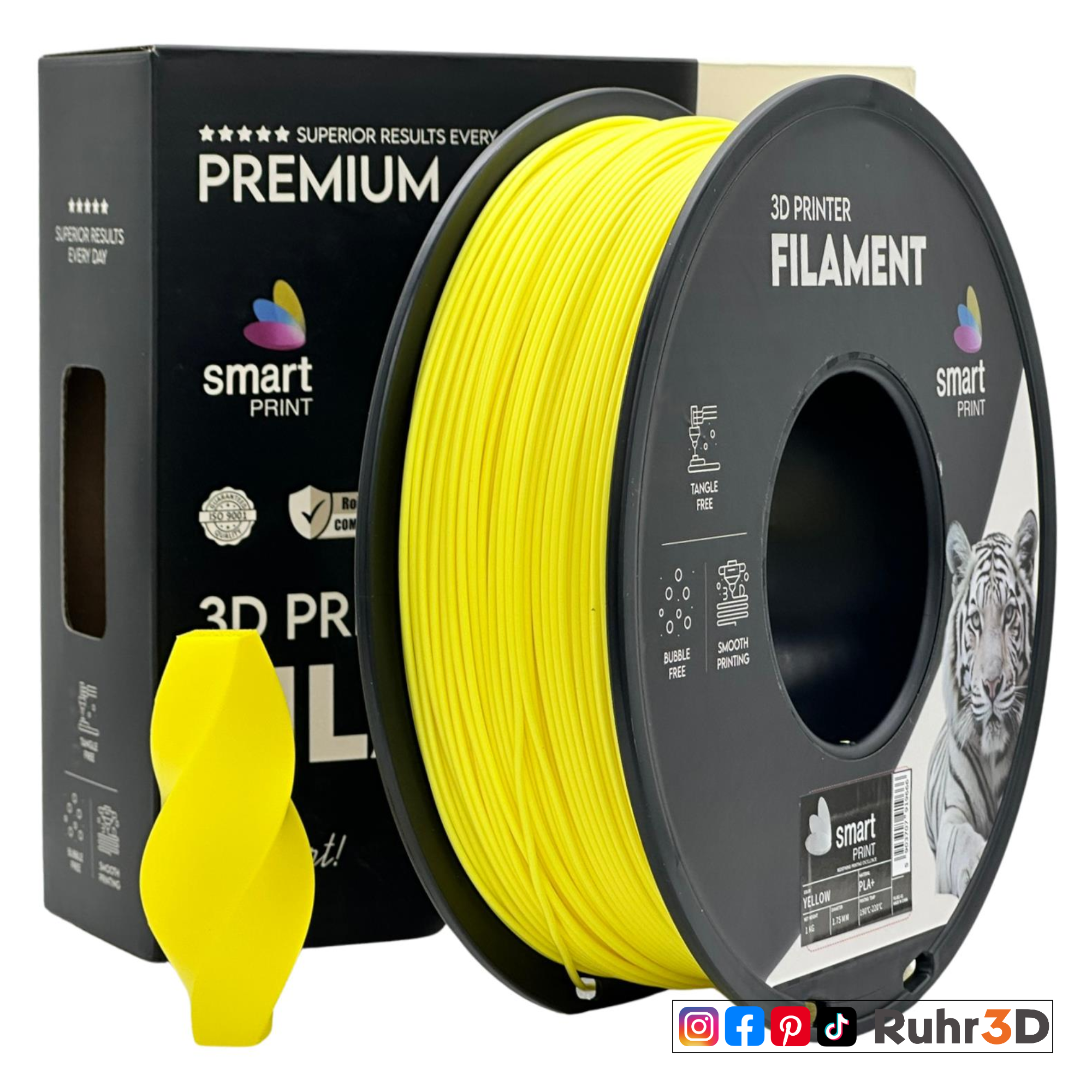 PLA+ - Yellow - 1,75mm / 1,0kg