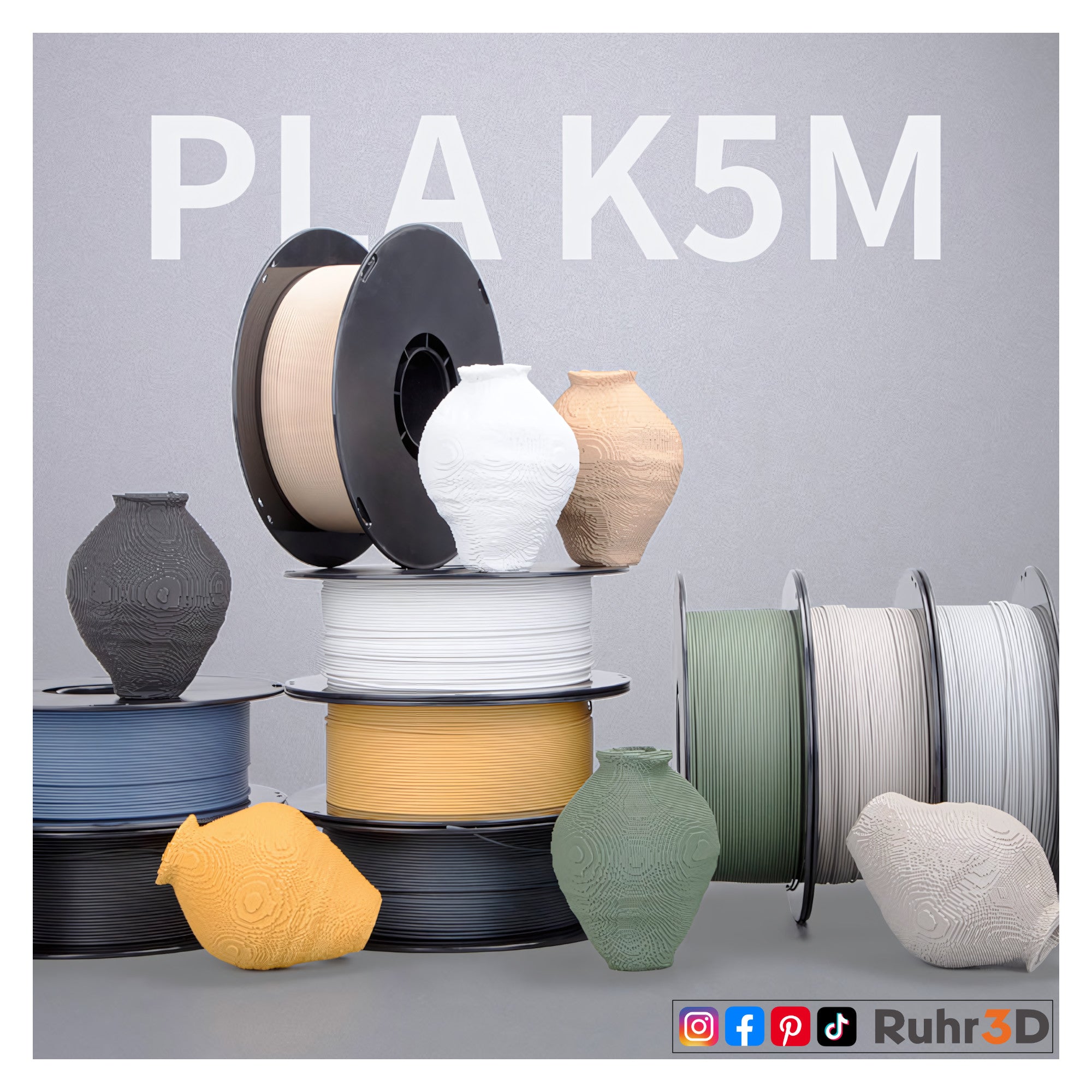 PLA Matt - Gray - 1,75mm / 1,0kg