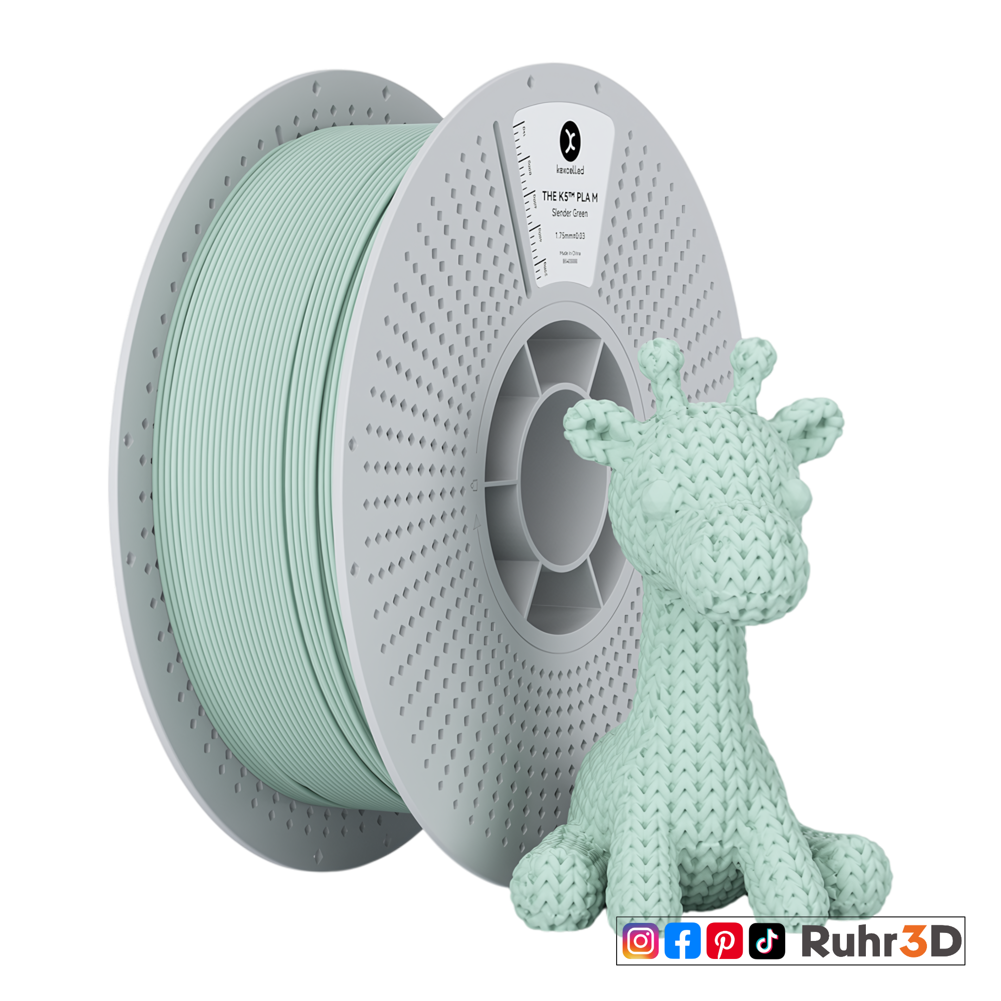 PLA Matt - Slender Green - 1,75mm / 1,0kg