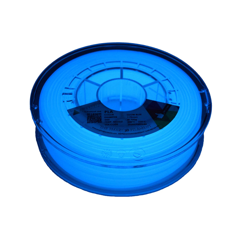 PLA Glow Smartfil 1,75mm - Blau - 0,75kg